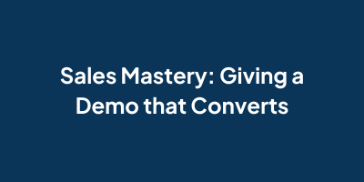 Sales Mastery